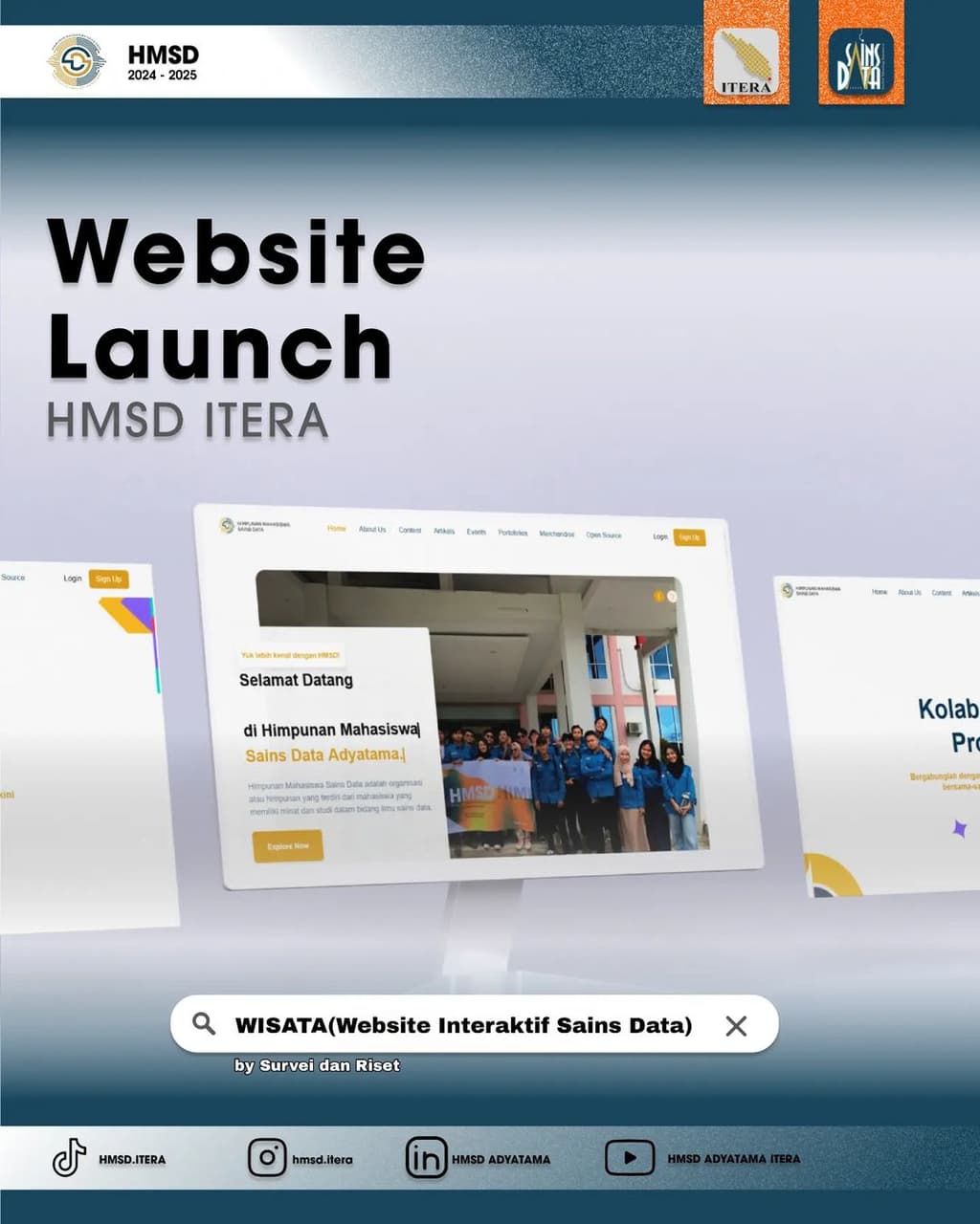 Grand Opening Website Himpunan Mahasiswa Sains Data