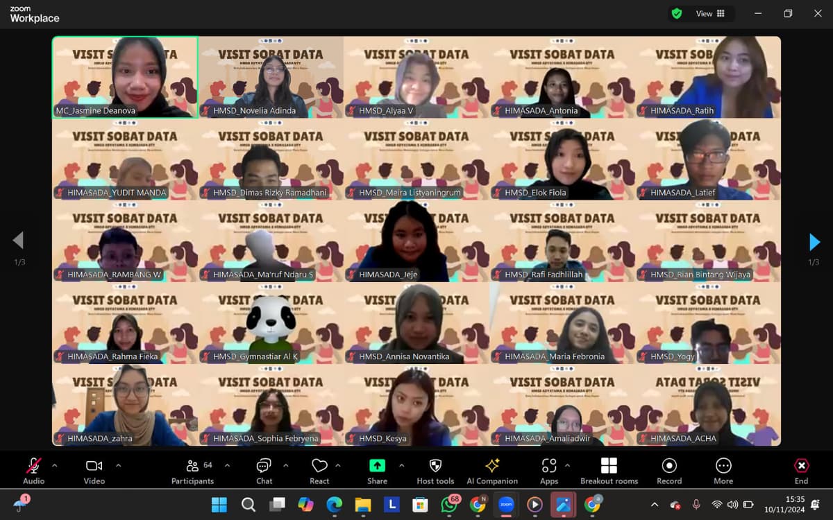 Image for Visit Sobat Data (VISODA) bersama HIMASADA UTY